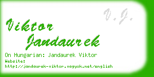 viktor jandaurek business card